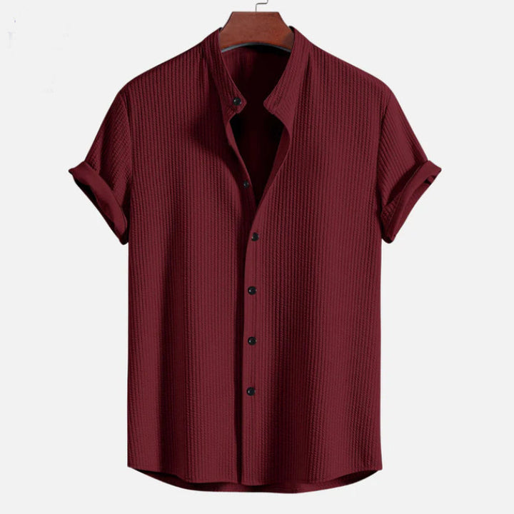 Men's Short Sleeve Button Up Shirt – Relaxed Loose Summer Fit