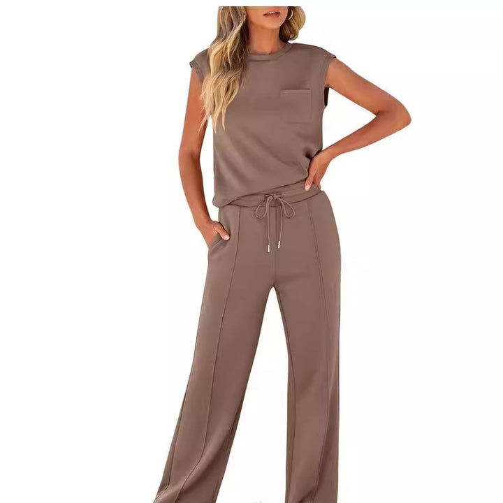 Women's Wide-Leg Tailored Trouser – Sleek High-Rise Fit