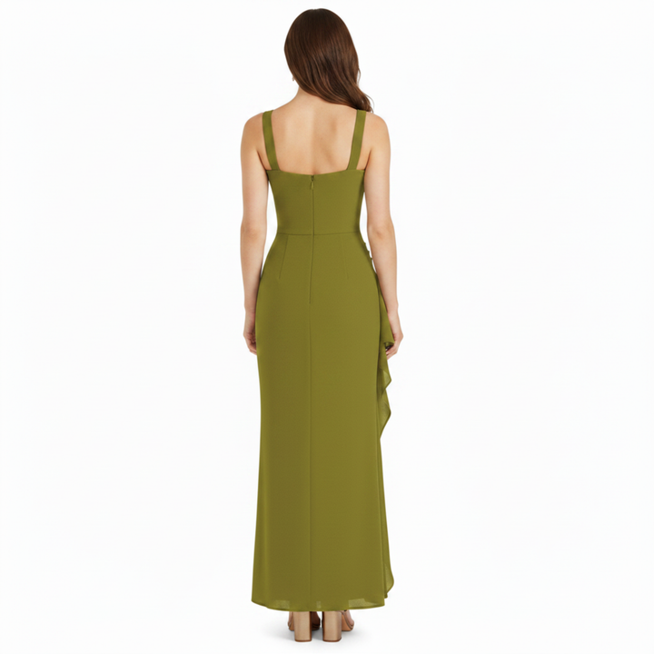 Satin Slip Backless Maxi Dress – Open Back Full Length