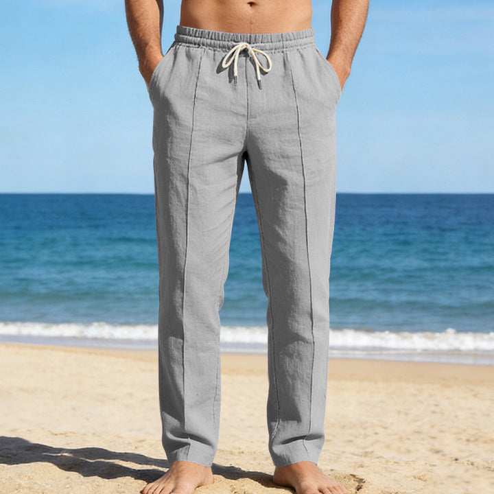 Men's Relaxed-Fit Breathable Casual Trousers – Straight-Leg Everyday