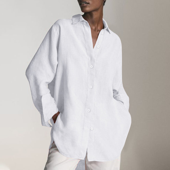 Oversized Blouse Dress – Relaxed Fit Minimalist Style