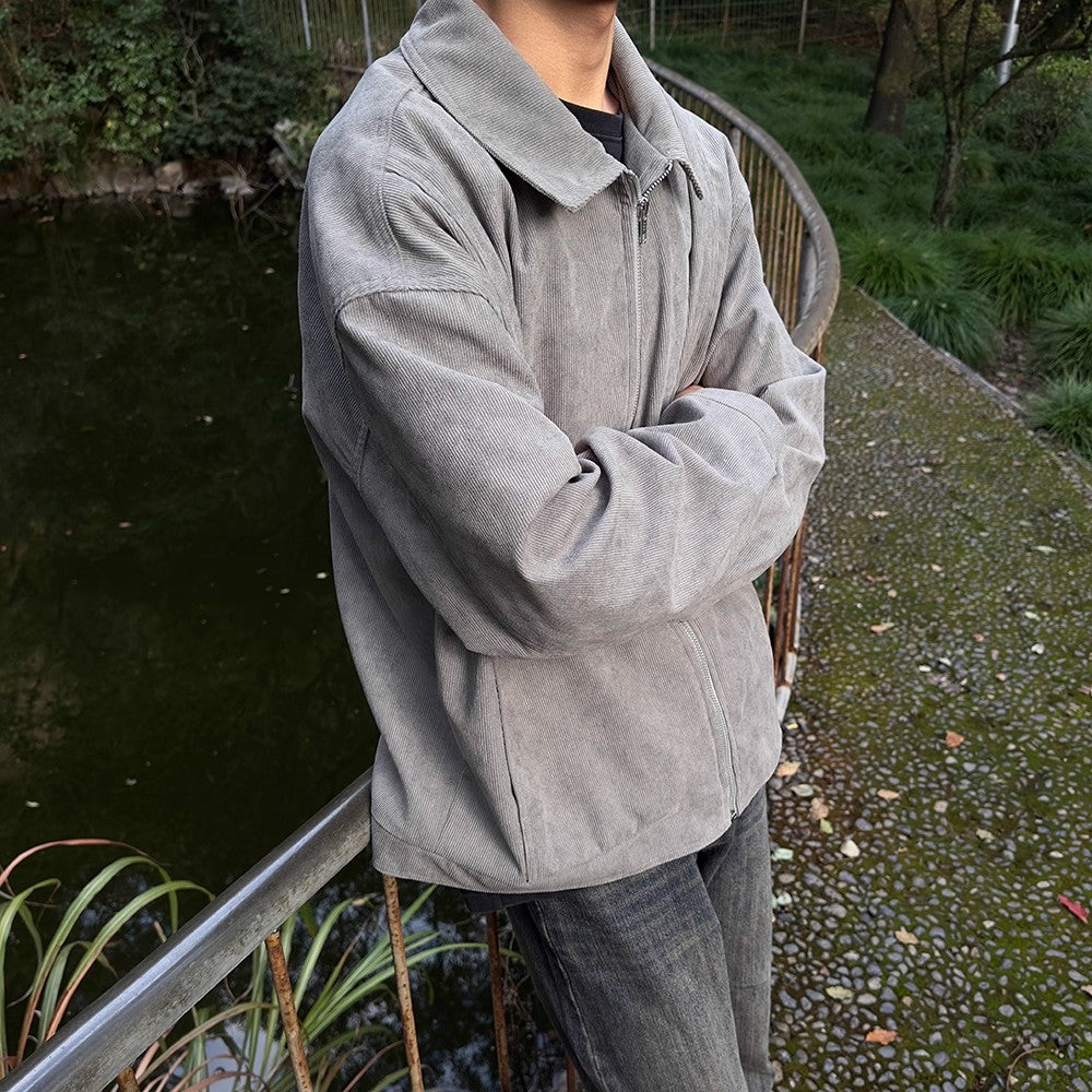 Men's Cropped Padded Jacket – Retro Short Quilted Fit