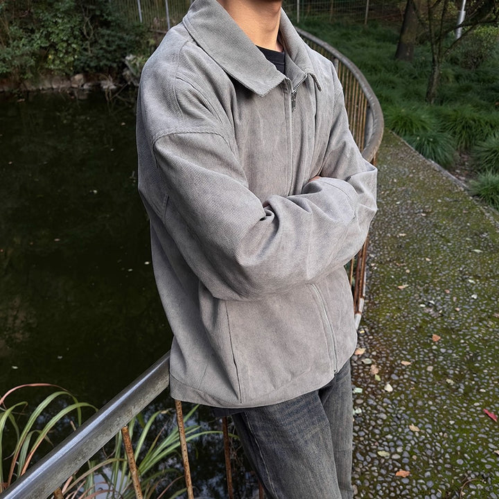 Men's Cropped Padded Jacket – Retro Short Quilted Fit