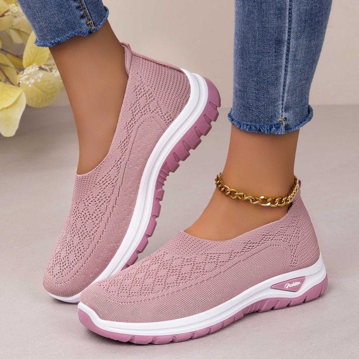 Women's Mesh Slip-On Flats – Lightweight Soft-Sole Design