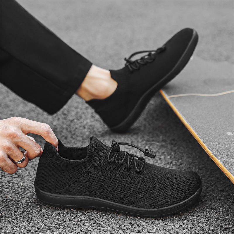 Barefoot Knit Sneakers Women – Toggle Lace Low Top Sock Fit
