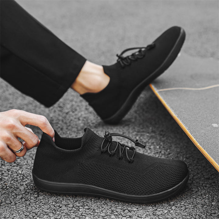 Barefoot Knit Sneakers Women – Toggle Lace Low Top Sock Fit