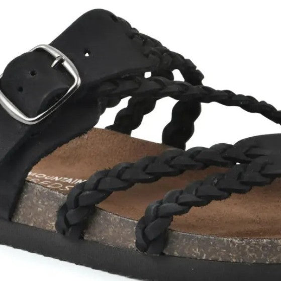 Women's Flat Sandals – Braided Toe-Post & Moulded Sole