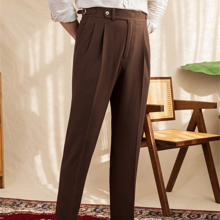 Men's Slim Fit Chino Trousers – Tailored Structured Pants