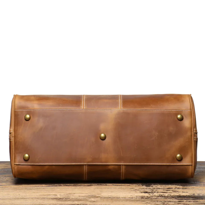 Leather Duffle Bag for Men – Crazy-Horse Vintage Travel Holdall