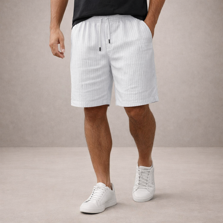 Men's Linen Summer Shorts – Relaxed Fit Drawstring Waist