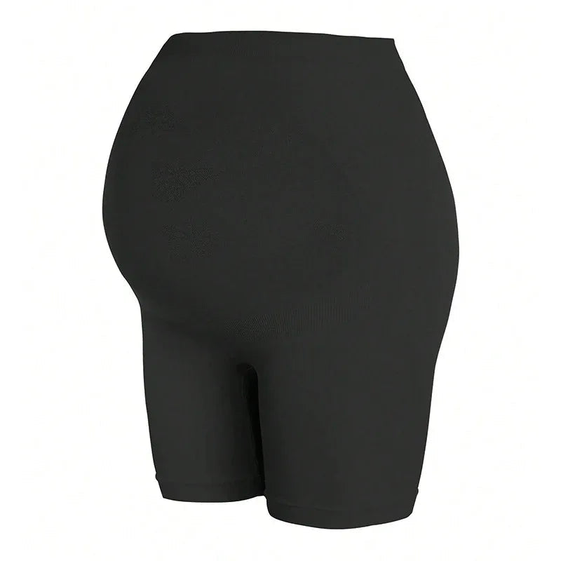Maternity Shorts – High-Waist Bump Support Mid-Thigh Stretch