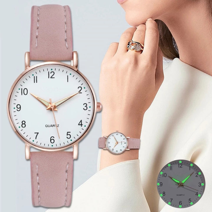 Women's Retro Quartz Watch – Vintage Lightweight Casual