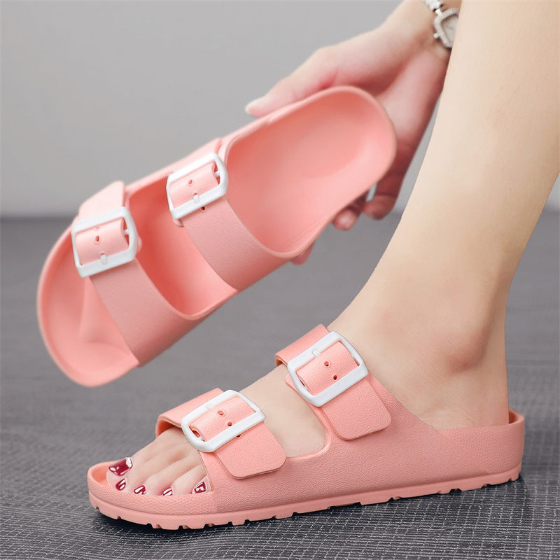 Men's EVA Comfort Slides – Double Adjustable Buckle & Arch Support