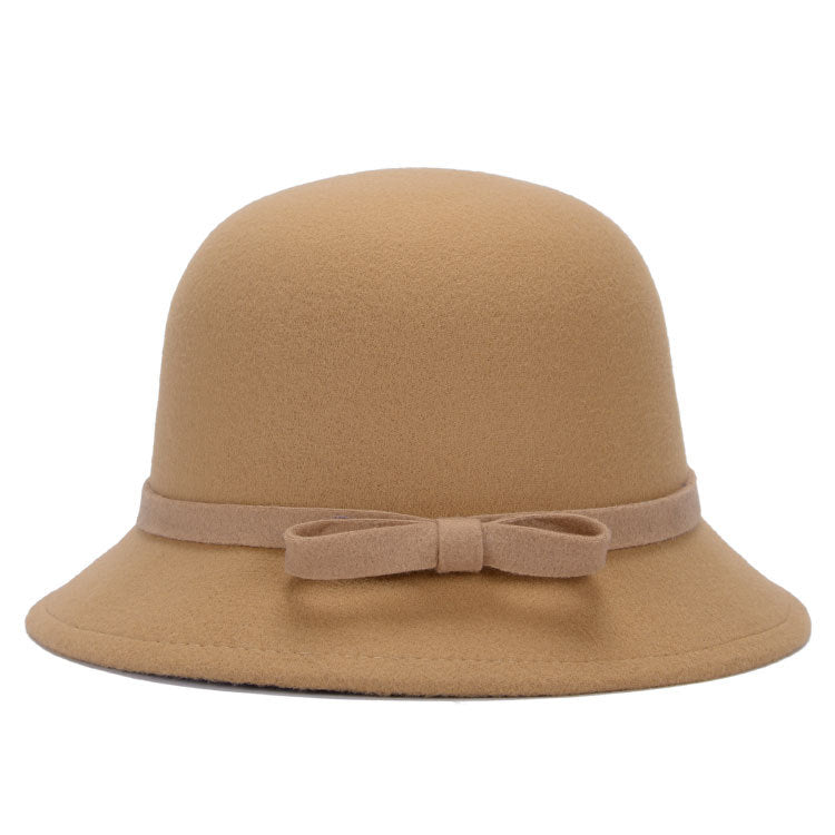 Women's Vintage Cloche Hat – Bow Detail Classic Silhouette