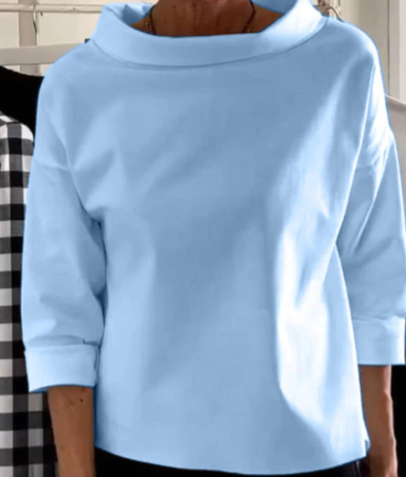 Floral Blouse Women – Oversized Wide Sleeve Relaxed Fit Top