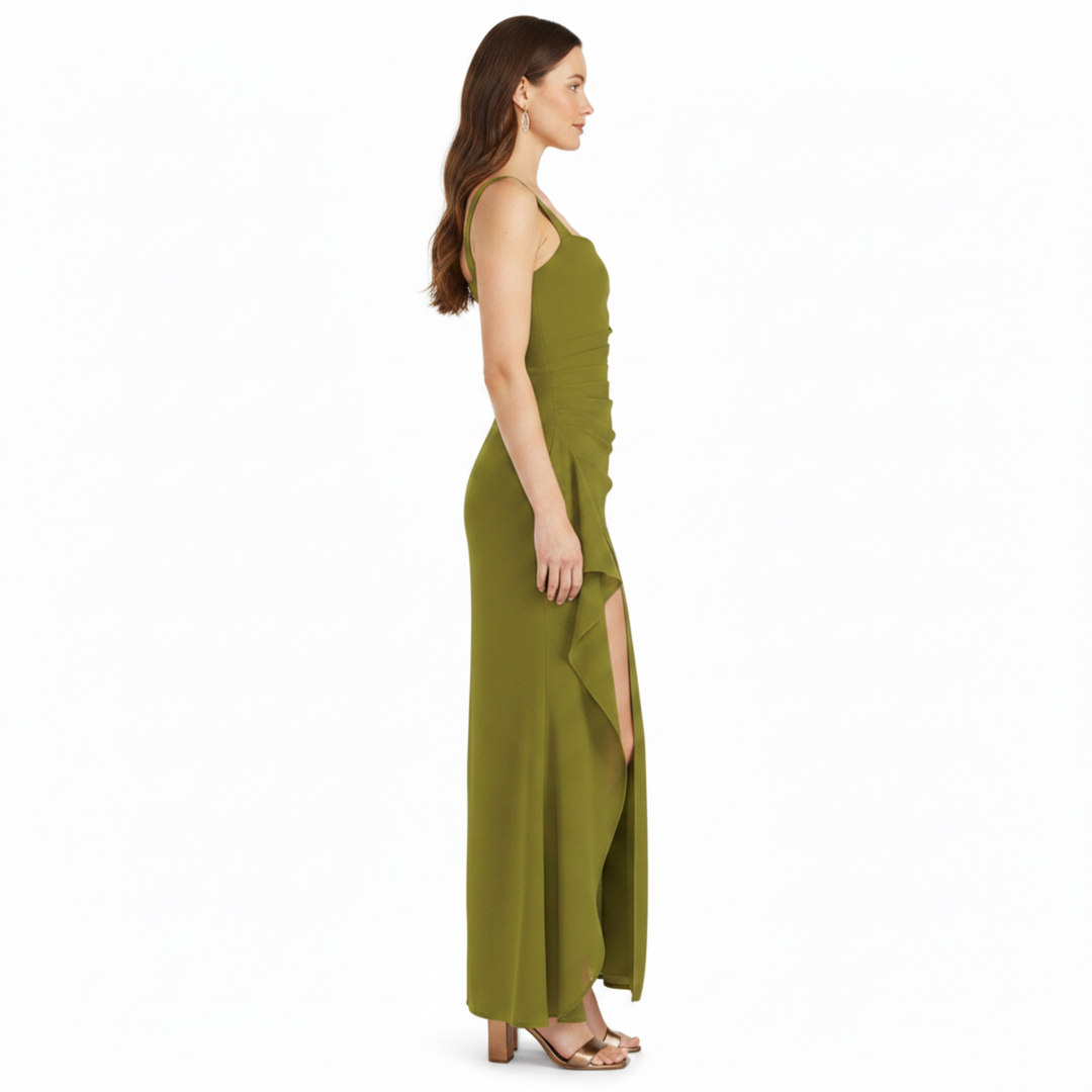 Satin Slip Backless Maxi Dress – Open Back Full Length