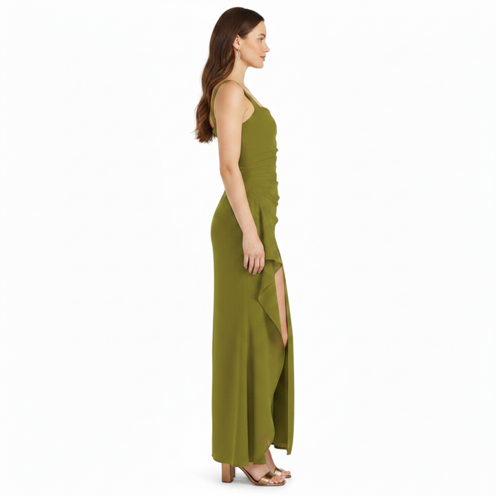 Satin Slip Backless Maxi Dress – Open Back Full Length