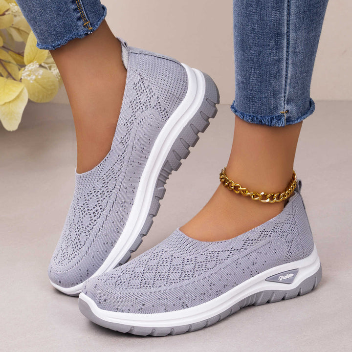 Women's Mesh Slip-On Flats – Lightweight Soft-Sole Design