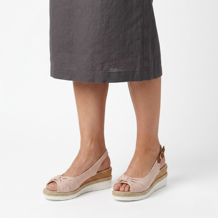 Women's Wedge Sandals – Adjustable Strap & Arch Support