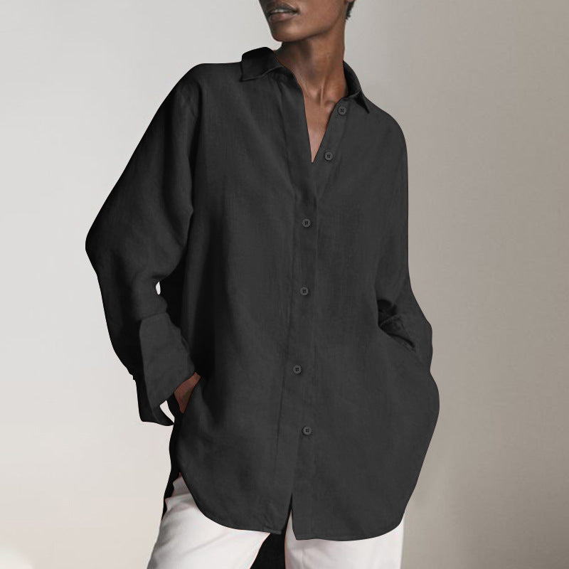 Oversized Blouse Dress – Relaxed Fit Minimalist Style