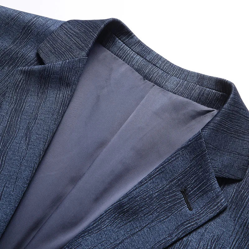 Men's Slim Tailored Blazer – Wrinkle-Resistant Single-Breasted