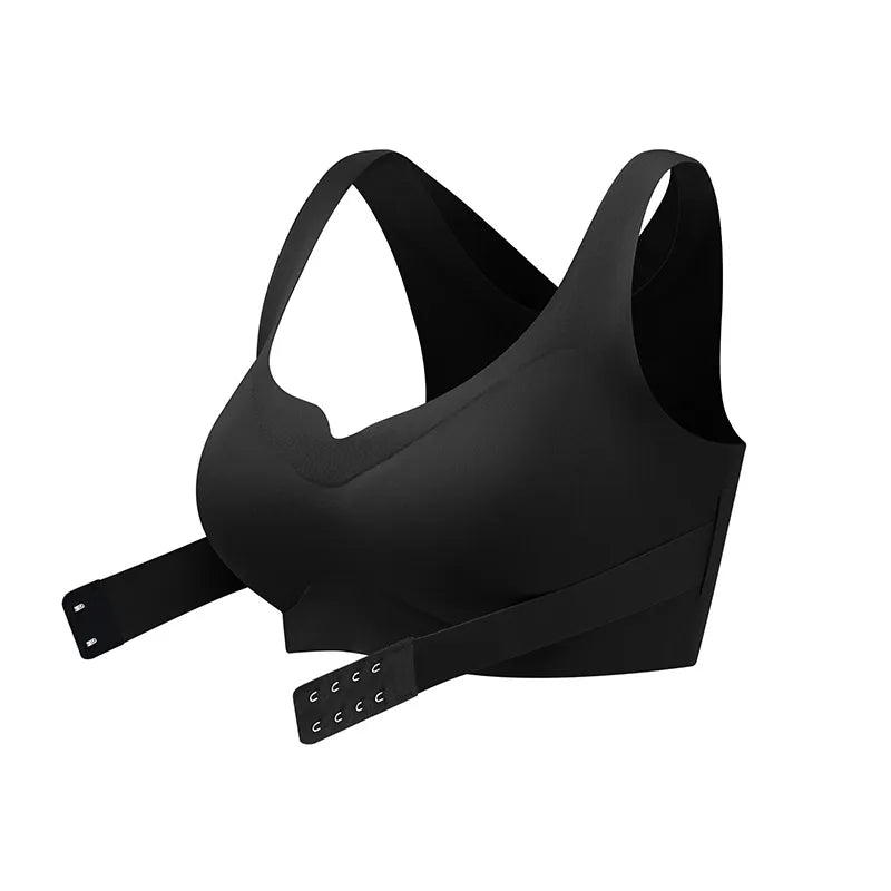 Wireless Full-Coverage Bra – Seamless Wide Strap, No Underwire