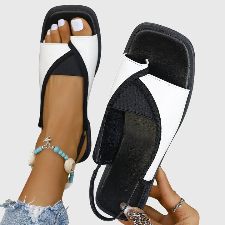 Square Toe Flat Sandals for Women – Slip-On Summer Style