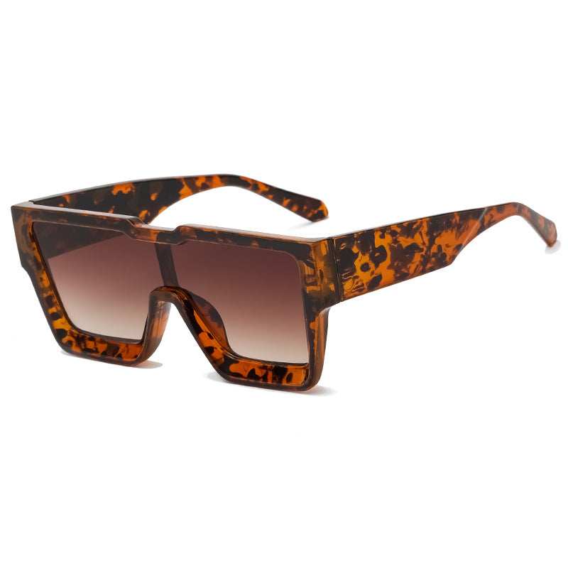 Oversized Square Sunglasses – Bold One-Piece Lens Women