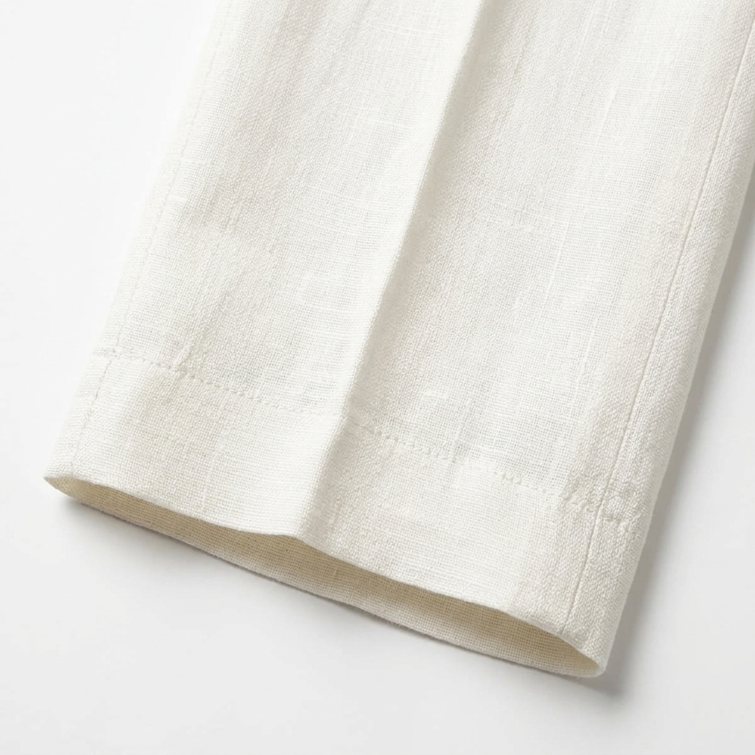 Men's Linen Dress Pants – Double Pleat Formal Fit