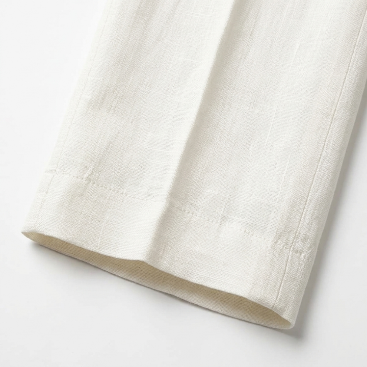 Men's Linen Dress Pants – Double Pleat Formal Fit