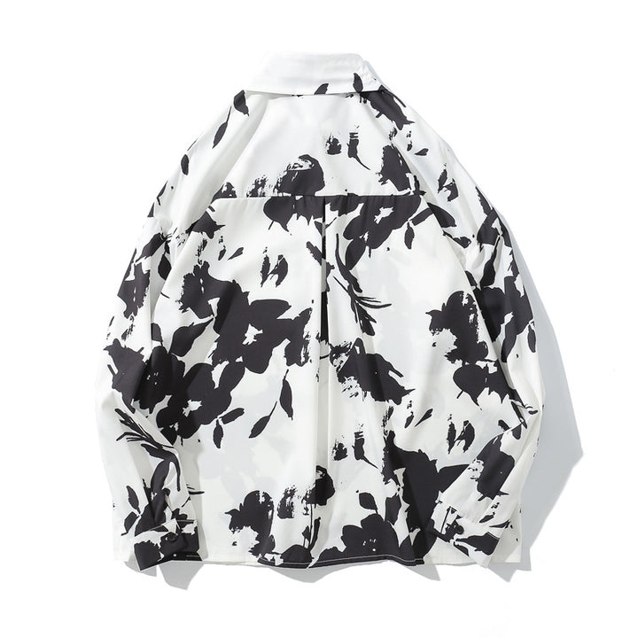 Women's Floral Long Sleeve Loose Shirt – Relaxed Fit