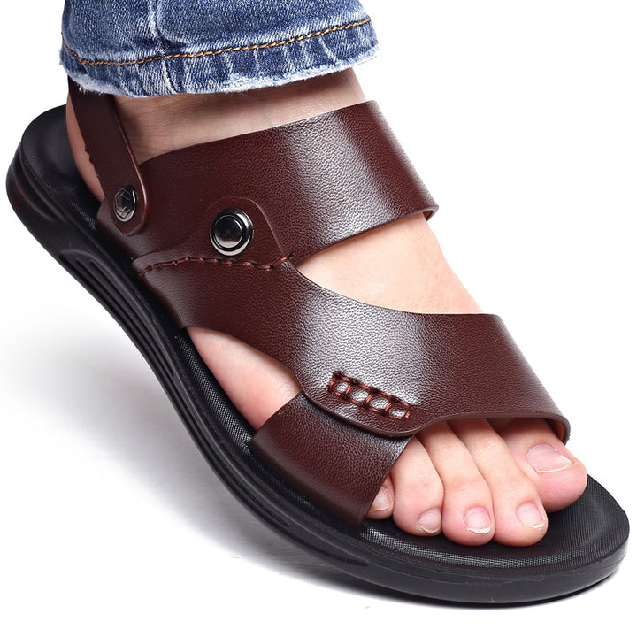 Women's Double Strap Slide Sandals – Low-Profile Casual Flats