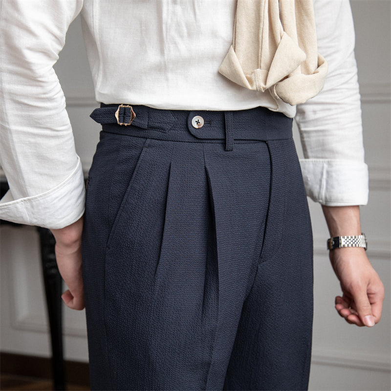 Men's Slim Fit Chino Trousers – Tailored Structured Pants