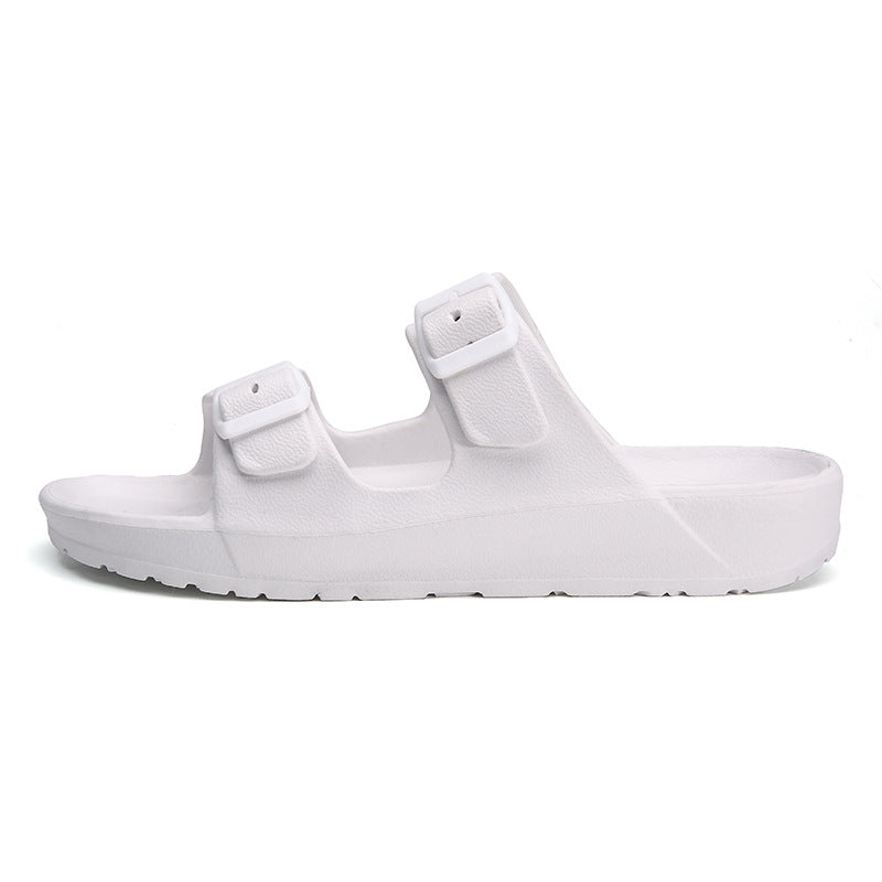 Women's Flat Sandals Ultra-Lightweight EVA Double Buckle – Ergonomic Arch Support