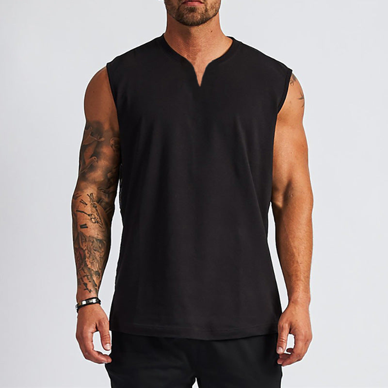Men's Training Vest – Sleeveless V-Neck Lightweight Active Fit