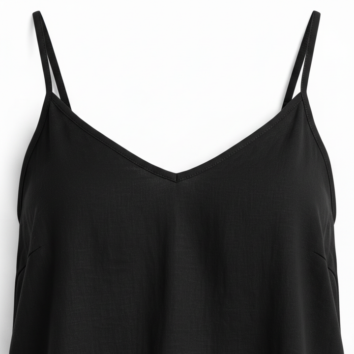 Women's Linen Spaghetti Strap Tank Top | Relaxed Loose Fit