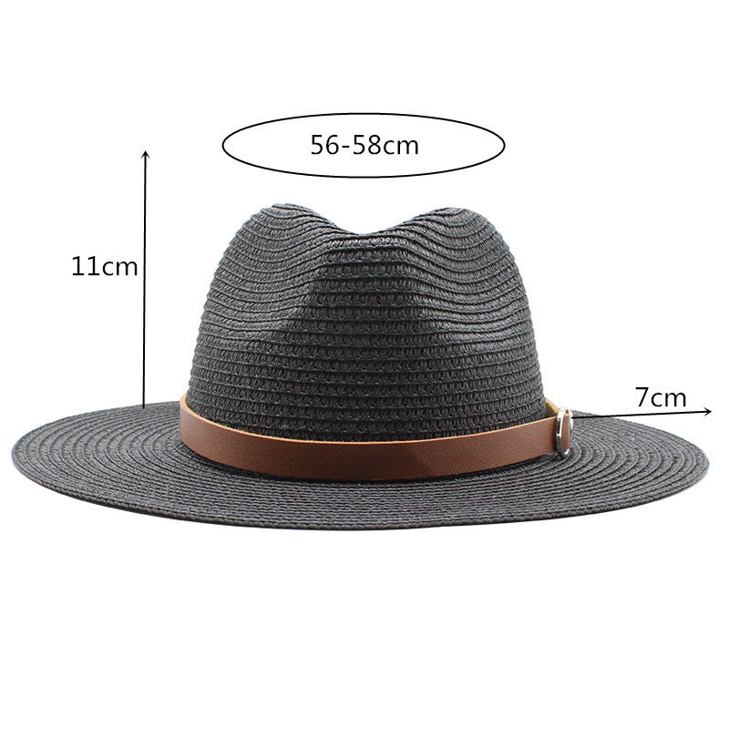 Wide Brim Sun Hat Women – Woven UV Protection Beach Style