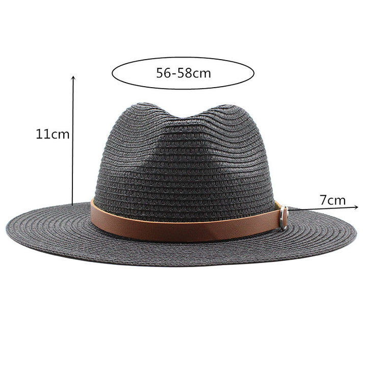 Wide Brim Sun Hat Women – Woven UV Protection Beach Style