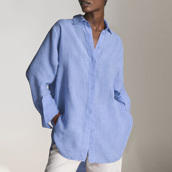 Oversized Blouse Dress – Relaxed Fit Minimalist Style