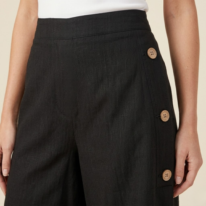 High Waist Wrap Shorts – Button Detail | Women's