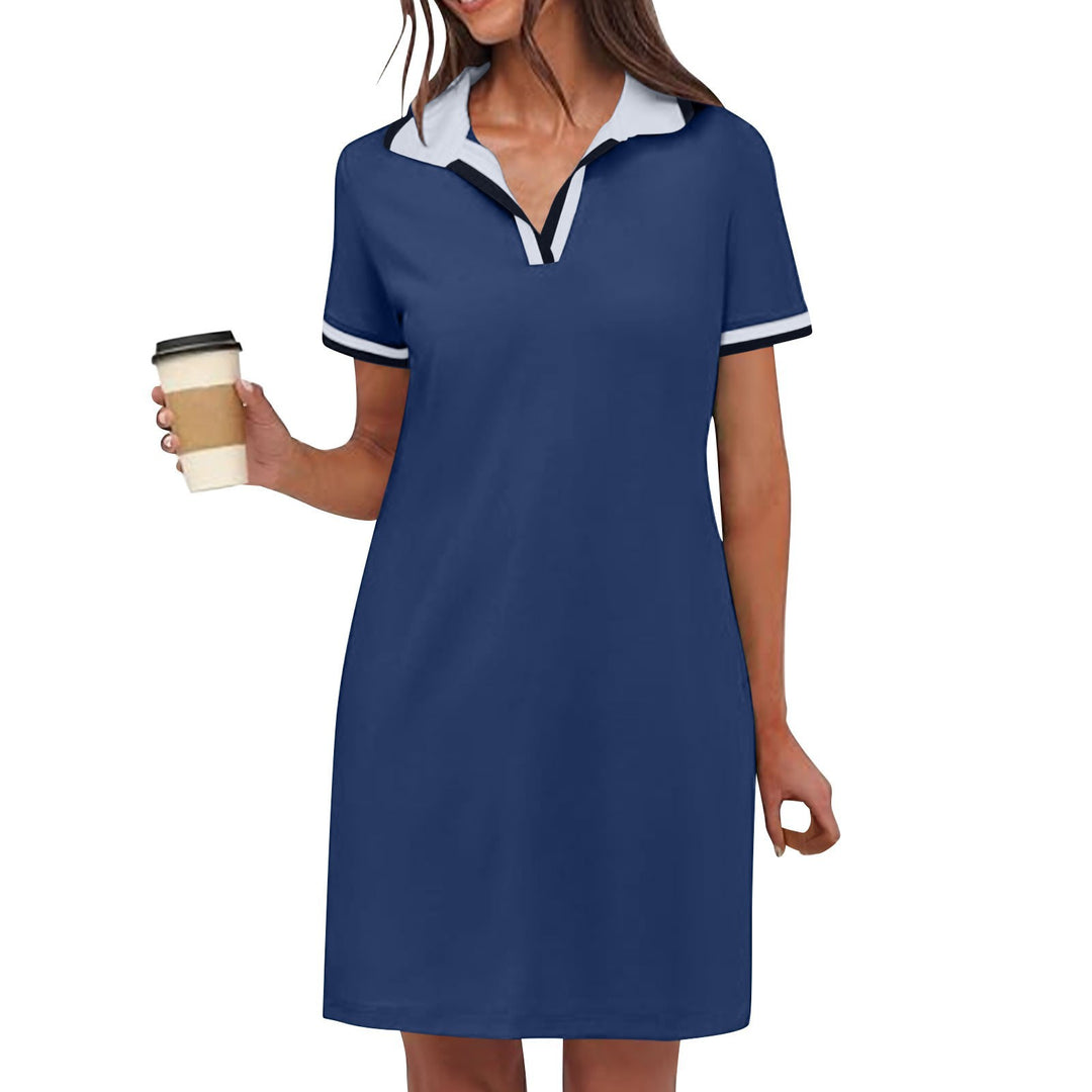 Polo Dress Women – Relaxed Fit, Sport-Chic Collar & Pockets