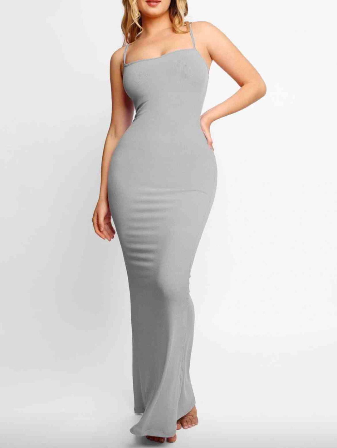 Spaghetti Strap Bodycon Maxi Dress – Sleek Fitted Silhouette