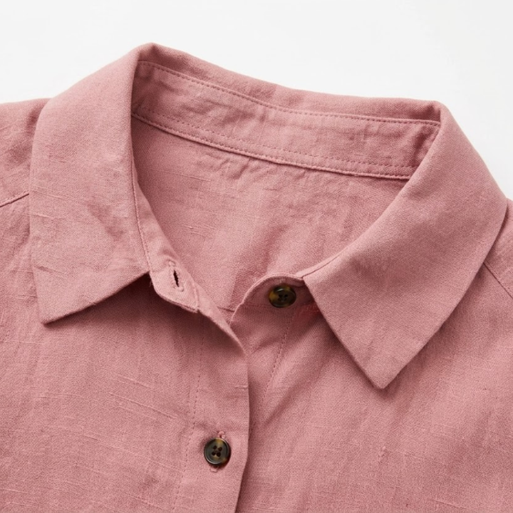 Women's Overshirt Relaxed Fit Shirt Jacket – Contrast Roll-Up Sleeves