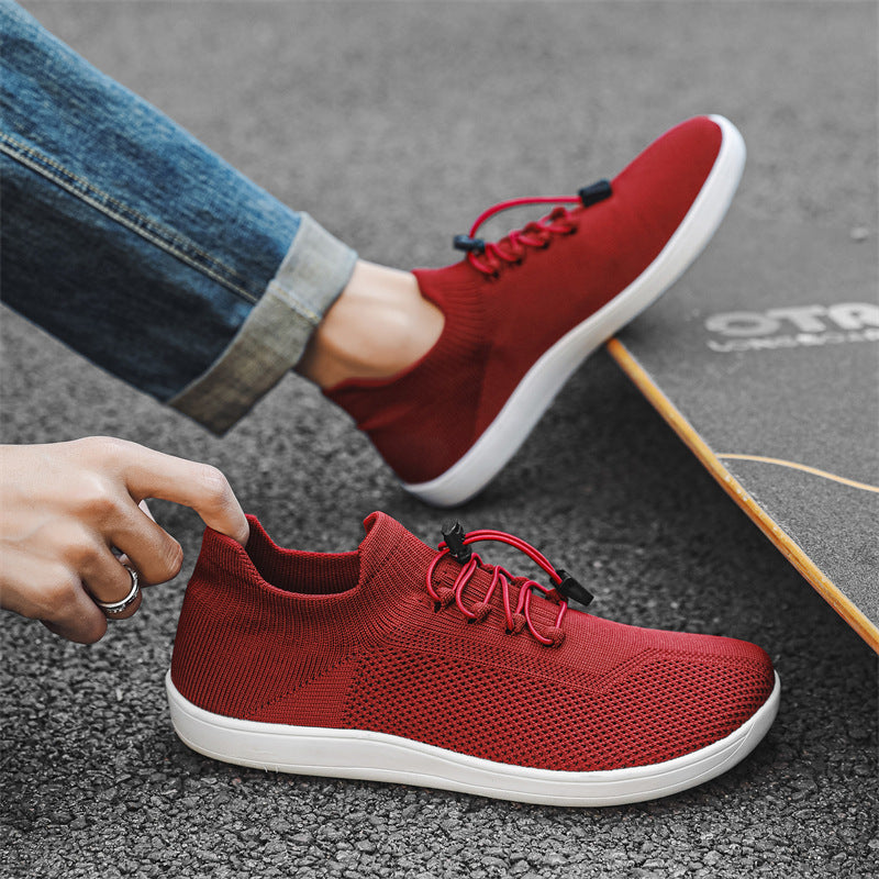 Barefoot Knit Sneakers Women – Toggle Lace Low Top Sock Fit