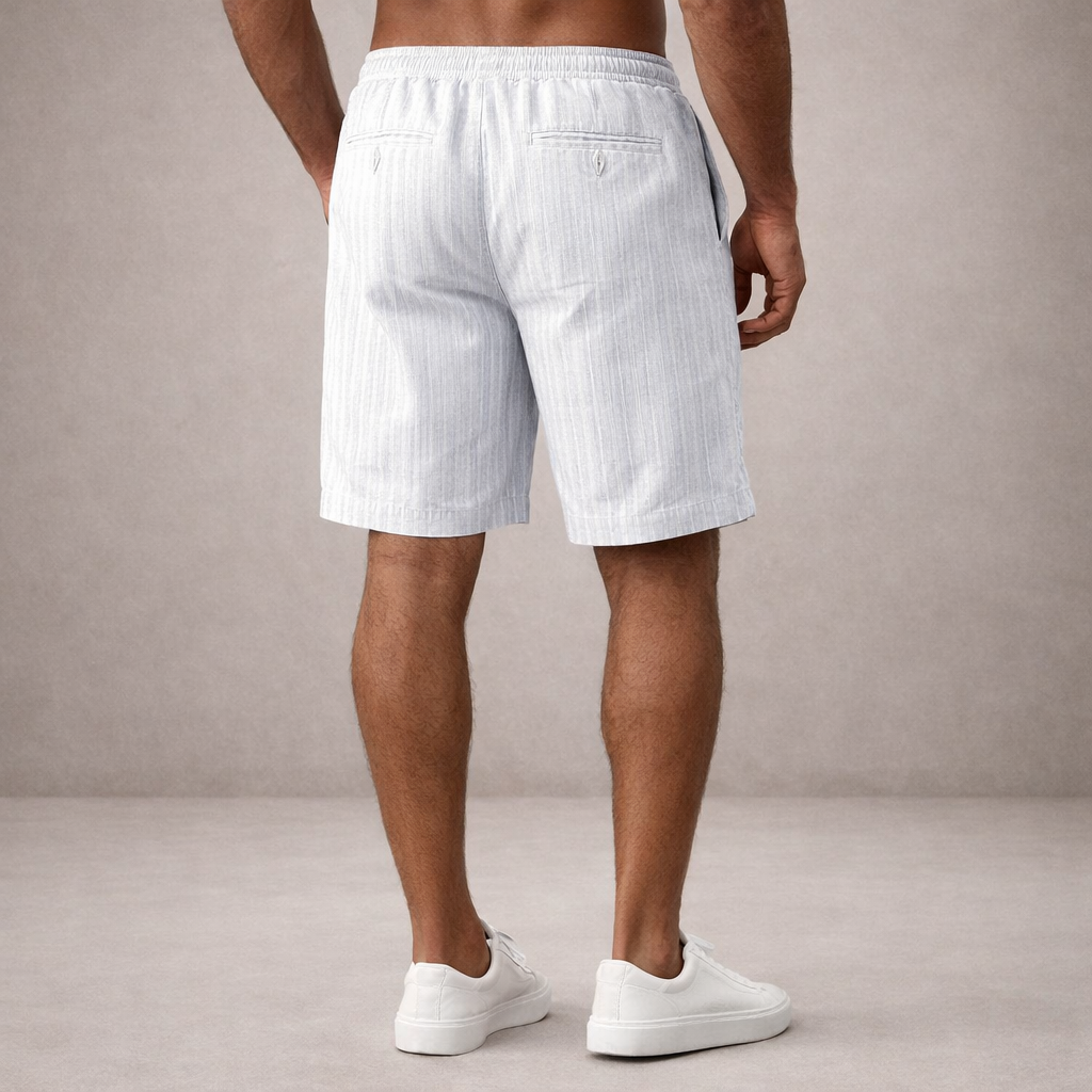 Men's Linen Summer Shorts – Relaxed Fit Drawstring Waist