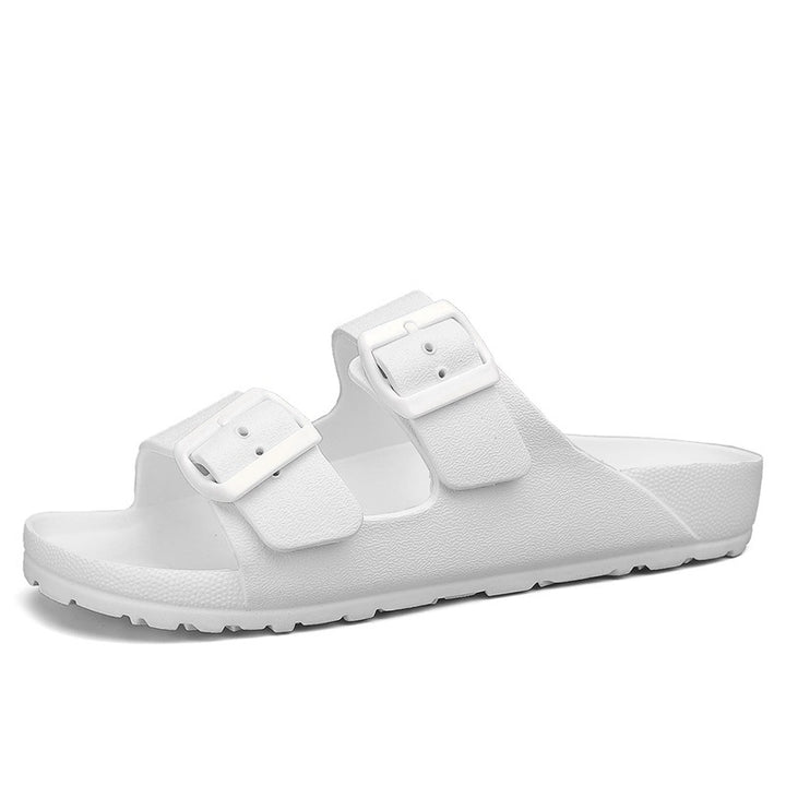 Men's EVA Comfort Slides – Double Adjustable Buckle & Arch Support