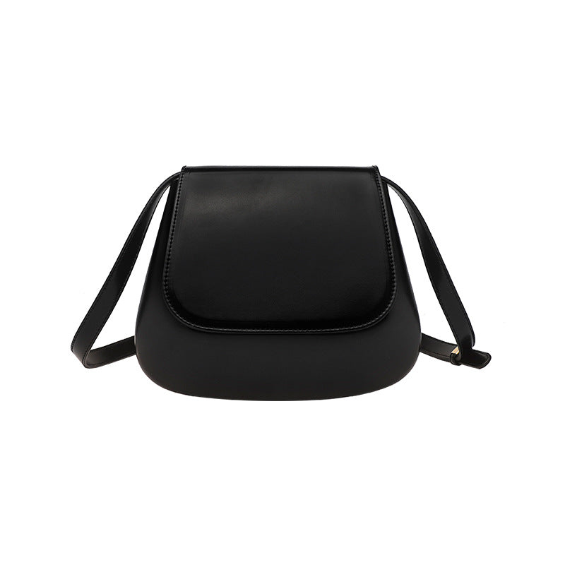 Women's Vegan Leather Crossbody Bag Saddle – Satchel Adjustable Strap