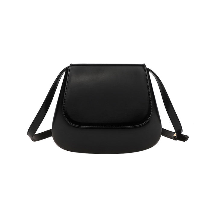 Women's Vegan Leather Crossbody Bag Saddle – Satchel Adjustable Strap