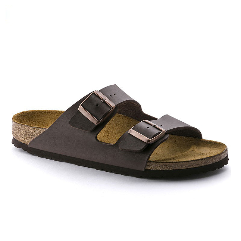 Cork Footbed Sandals for Men – Double Adjustable Buckle