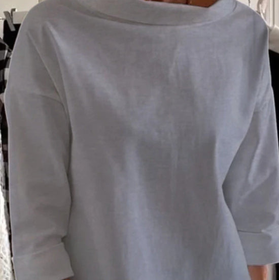 Floral Blouse Women – Oversized Wide Sleeve Relaxed Fit Top